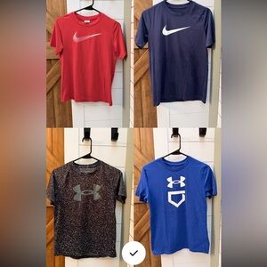 Nike and Under Armour Dri-Fit shirts